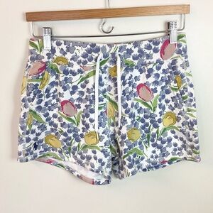 NWT Polo Ralph Lauren Floral Sweatshorts - Blue Tulip - XS